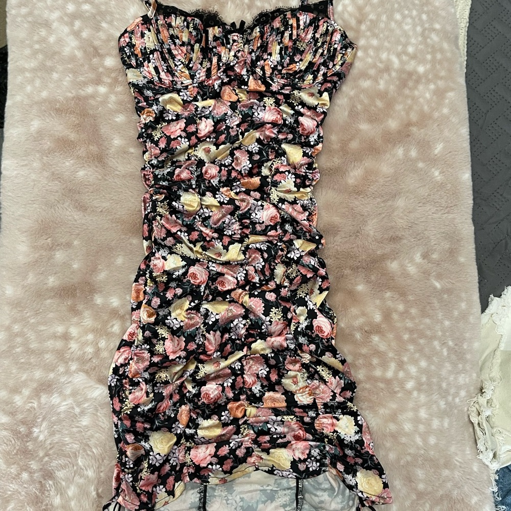 FOR LOVE & LEMONS RUCHED DRESS